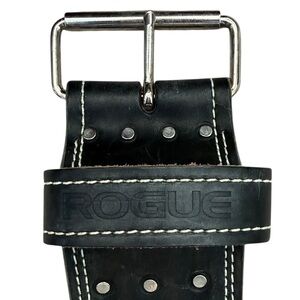Rogue Leather Powerlifting Belt 13mm 4” Black Suede Lined Single Prong USA XL